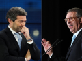 Candidatos presidenciales Portugal André Ventura y el socialista Antonio Seguro