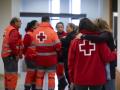 Voluntarios de Cruz Roja Española atienden a familiares del accidente de Adamuz (Córdoba)