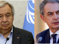 António Guterres, secretario general de la ONU y  José Luis Rodriguez Zapatero