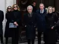Giancarlo Giammetti, en el funeral de Valentino en Roma