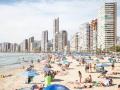 Imagen tomada en la Playa de Poniente de Benidorm