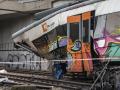 El tren accidentado, a 21 de enero de 2026, en Gelida, Barcelona, Catalunya (España). Ayer descarriló un tren de Rodalies por culpa de la caída de un muro de contención. El accidente dejó un fallecido, el maquinista, y numerosos heridos. Los Mossos d’Esquadra continúan con la investigación para esclarecer lo ocurrido.

David Oller / Europa Press
21/1/2026