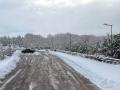 Las carreteras de acceso a Lubián y Hermisende, en Zamora, con nieve