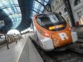 Vista de un tren de Rodalies en la Estación de Francia, en Barcelona, este martes