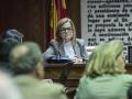 Imagen de la Delegada del Gobierno en la Comunidad Valenciana, Pilar Bernabé García, en la comisión de investigación de la dana en el Senado.