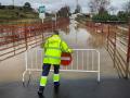 Las intensas lluvias caídas en las últimas horas han provocado el corte de varias carreteras en Ciudad Rodrigo (Salamanca)