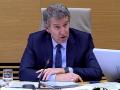 Feijóo, durante su intervención en la Comisión