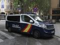 Un furgón de la Policía Nacional en la Audiencia Provincial de Baleares en una foto de archivo