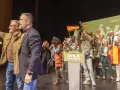 El presidente de Vox, Santiago Abascal, junta al candidato a la Junta, Carlos Pollán