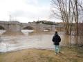 El río Pisuerga a su paso por Simancas (Valladolid)