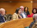 Laura Sáez durante el pleno del mes de febrero de la Diputación de Valencia