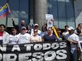 Familiares de presos políticos de la dictadura chavista exigen su liberación en Caracas