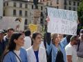 Manifestación de médicos contra el estatuto marco de Mónica García en Málaga