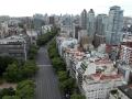 Aerial view of an empty highway during a 24-hour general strike called by workers' unions against the labor reform proposed by President Javier Milei in Buenos Aires on February 19, 2026. The Argentine government faces this Thursday the fourth general strike of its administration, on the same day the Chamber of Deputies will debate a controversial labor reform pushed by ultraliberal President Javier Milei, which was already approved by the Senate last week. (Photo by Luis ROBAYO / AFP)