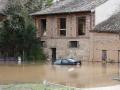 Inundaciones provocadas por el desbordamiento del río Duero en San Esteban del Gormaz, Soria