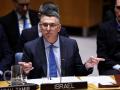El ministro de Asuntos Exteriores israelí, Gideon Saar, en la sede de la ONU en Nueva York