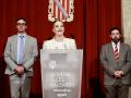 La presidenta del Govern, Marga Prohens; el vicepresidente primero y conseller de Economía, Hacienda e Innovación, Antoni Costa; y el director general de Presupuestos y Financiación, Tomeu Alcover
