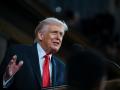 US President Donald Trump delivers the first State of the Union address of his second term to a joint session of Congress in the House Chamber of the United States Capitol in Washington, DC, on February 24, 2026. (Photo by Kenny HOLSTON / POOL / AFP)