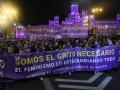 Miles de mujeres durante una manifestación por el 8M, Día Internacional de la Mujer