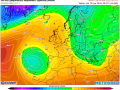 Mapa del modelo europeo ECMWF previsto para el jueves 19 de marzo.