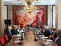 (El presidente de la Junta Electoral Central, Eduardo Calvo, preside una sesión constitutiva de la Junta Electoral Central