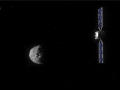 La nave espacial Hera dirigiéndose al sistema binario de asteroides Didymos