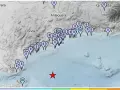 Mapa de los sismógrafos en la provincia de Málaga