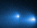 Imagen del cometa C/2025 K1 (ATLAS), captada por el telescopio espacial Hubble de la NASA, en el que se muestra su fragmentación