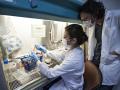 Dos científicos investigando contra el cáncer