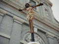 Un Cristo crucificado en la Semana Santa madrileña