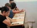 Alumnos haciendo un examen en Andalucía (archivo)