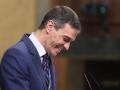 Pedro Sánchez durante su comparecencia este miércoles en el Congreso de los Diputados