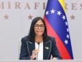 La presidenta encargada de Venezuela, Delcy Rodríguez, en Caracas
