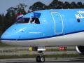 Llegada del primer vuelo de KLM a Asturias