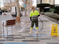 Imagen de archivo de limpieza de calles en Benidorm.