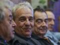 Rafael Muñoz Gutierrez, David Summers, Javier Molina and Daniel Mezquita hardy from Hombres G during presentation of Los mejores años de nuestra vida tour in Madrid on Tuesday, 25 November 2025.