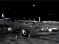 Concepto artístico de la fase 3 de la base lunar de la NASA