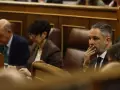 El líder de Vox, Santiago Abascal, en la sesión de control al Gobierno en el congreso