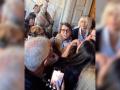 Enfrentamiento a las puertas del ayuntamiento de Lugo