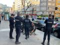 Pelea en la ronda de Outeiro, el pasado mes de abril