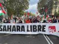 Pancarta de IU y el PCE a favor del Sáhara libre de Marruecos.

Adrià Riudavets / Europa Press
12/5/2026