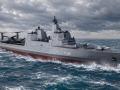 Recreación de un futuro acorazado del proyecto BBG(X) de la US Navy