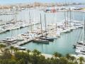 Vista aérea del puerto de Palma