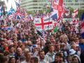Marcha en Londres bajo la consigna de Unite the Kingdom (Unir el Reino)
