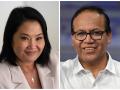 Los candidatos presidenciales de Perú Keiko Fujimori (Derecha) y Roberto Sánchez (Izquierda)