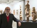 El artista Andrés Coello durante la presentación de su exposición,  'Cincuenta de ochenta'