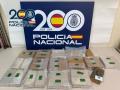 Imagen de la droga intervenida por la Policía Nacional en Benidorm
