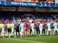 El saludo entre Eibar y Córdoba en la última visita califal a Ipurua en 2025