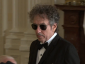 Bob Dylan el día que recibió el Nobel