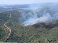 Imagen del Infoca sobre el incendio en la serrezuela de Adamuz